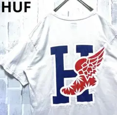 HUF ハフ 半袖 Ｔシャツ ホワイト デカロゴ ウイング フェード M メンズのサムネイル