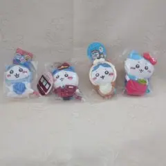 未開封タグ付き ちいかわ ハチワレマスコット4点セット