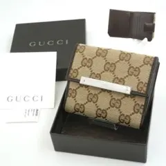 ✨新品未使用・箱付き✨　GUCCI ミニ財布　インターロッキング　キャンバス