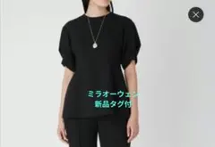 ミラオーウェン　新品タグ付きブラウス(黒)