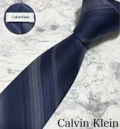 極美品 Calvin Klein ネクタイ レジメンタル 細めのサムネイル