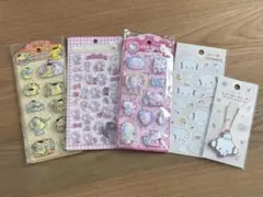 キティ　こぎみゅん　プリン　ボンボン　シール　ウォーターシール　キーホルダー