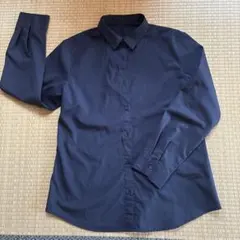GU ネイビー 長袖シャツ