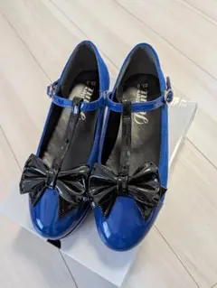 SISTER♥JENNI 青 リボン付きフォーマルシューズ