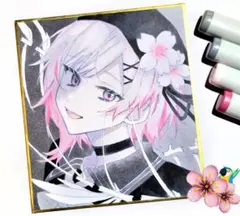 魔法少女ノ魔女裁判 まのさば 手描きイラスト 桜庭エマ