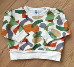 PETIT BATEAU カラフルトレーナー 12M
