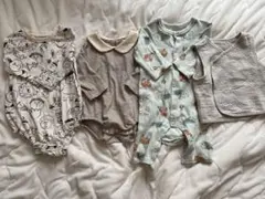 ベビーロンパース　70サイズ　4点セット