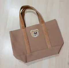 FEILER オールドテディ リニューアル版 ワッペントートバッグ ベージュ
