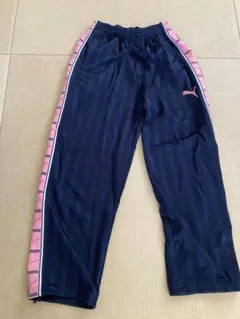 PUMA ジャージパンツ ネイビーピンク Lサイズ