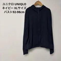 ユニクロ UNIQLO エアリズムUVカットメッシュパーカ ネイビー 36のサムネイル