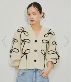 【fleur☆様】ADAM ET ROPE アイボリー カーディガン