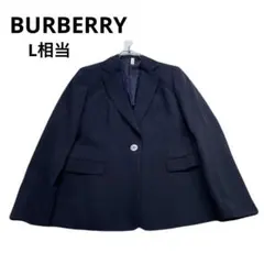 美品　BURBERRY ネイビー テーラードジャケット　春夏　夏用　最高級のサムネイル
