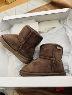 petit main ブラウンベビーブーツ