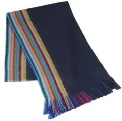 ポールスミス マフラー リバーシブル マルチカラーストライプ