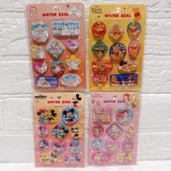 【新品✨】ミッキー ミニー ベイマックス くまのプーさん ウォーターシール 4枚