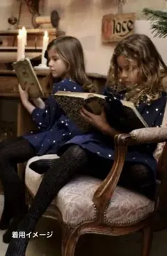 チュールワンピース　ハート柄ワンピース　刺繍ワンピース