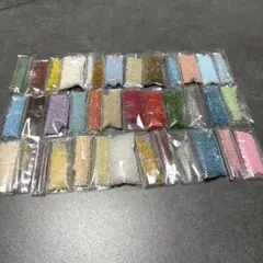 手芸用多色小粒ビーズセット 38袋 まとめ売り