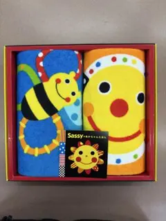 Sassy タオルセット 蜂と太陽のデザイン