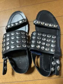 DIESEL スタッズ付きサンダル 36 黒のサムネイル