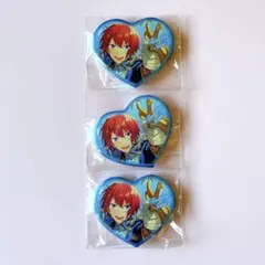 あんスタ ハート缶バッジβ vol.3 Knights朱桜司 3点