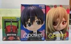 チェンソーマン Qposket 　パワー　アキ　ひっかけフィギュアセット