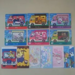 どうぶつの森　amiibo　サンリオカード　全種6枚セット　おまけシール付き