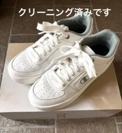 【超美品訳アリ】チャンピオン　ローカット ホワイト　スニーカー 24センチのサムネイル
