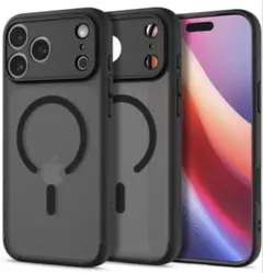 Spigen iPhone 17 Pro ケース（フロスト・ブラック)