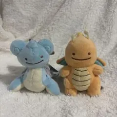 ポケモン へんしん！メタモン カイリュー＆ラプラス ぬいぐるみ