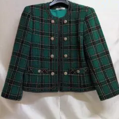 ✿MY EINA TOKYO ツイードノーカラージャケットヴィンテージ美品✿