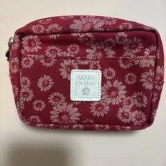 MARY QUANT 花柄ポーチ 赤
