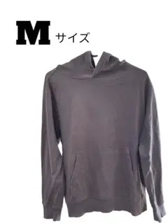 裏起毛 フーディー Mサイズ グレー系 無地 プルオーバー パーカー