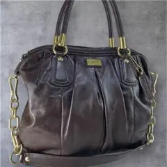 Coach Shoulder Bag Brown 2way y2k