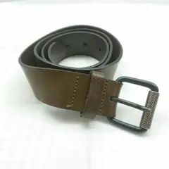 美品 DIESEL 本革 レザーベルト ブラウン