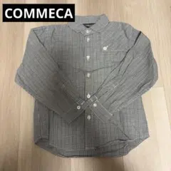 COMME CA ISM チェック柄長袖シャツ 110A
