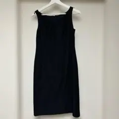 Ｊ＆Ｒシンプル ブラック ノースリーブワンピースのサムネイル