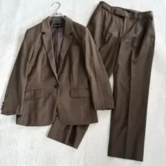 ふぬふぬ様専用　エスプリミュール スーツ 9号 パンツ 上下 ブラウン