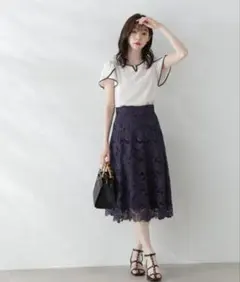 PROPORTION BODY DRESSING レースフレアスカート
