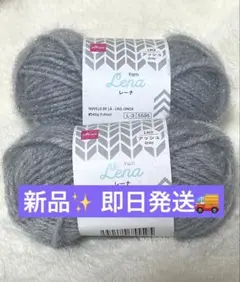 新品未使用✨️ ダイソー　毛糸　レーナ　アッシュ グレー