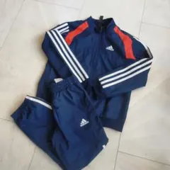 adidas　アディダス　ジャージ上下　キッズ　120cm　ネイビー