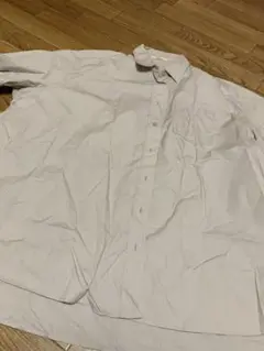 ホワイト プリント入り 長袖シャツ 約80cm