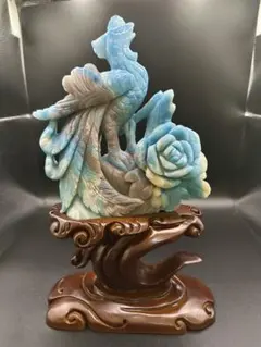 天然石】レピドライト ユニコーンのカービング☆置物 24cm - メルカリ