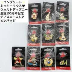 ウォルトディズニー生誕100周年記念 ピンバッジ ミッキーマウス