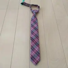 COMME CA ISM 赤チェック ネクタイ L