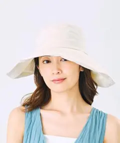 完売品 未開封 石井美保さん UV 2WAYハット 広つば サンバイザー