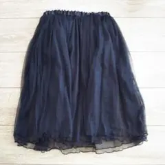 チュールスカート黒のサムネイル