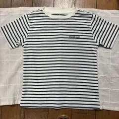 モンベル mont-bell ボーダー Tシャツ ネイビー×ホワイト 120
