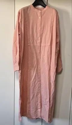 チャオパニックティピー❤︎ボリュームスリーブバンドカラーギャザーロングワンピース