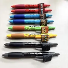 Minecraft マイクララバーマスコット付きボールペン　11本セット