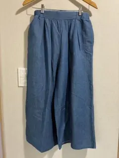 SM2 デニムブルー ガウチョパンツ M